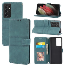 Load image into Gallery viewer, Embossed Striped Magnetic Buckle PU + TPU Horizontal Flip Leather Case with Holder &amp; Card Slot &amp; Wallet &amp; Photo Frame &amp; Sling, For Samsung Galaxy S20 FE 5G, For Samsung Galaxy S21 5G, For Samsung Galaxy S21+ 5G, For Samsung Galaxy S21 Ultra 5G         ...