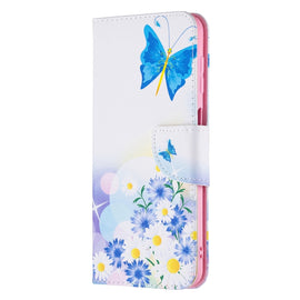 Colored Drawing Pattern Horizontal Flip Leather Case with Holder & Card Slots & Wallet, For Samsung Galaxy M32