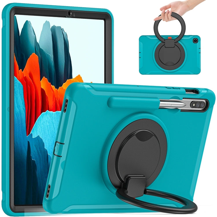 Shockproof TPU + PC Protective Case with 360 Degree Rotation Foldable Handle Grip Holder & Pen Slot, For Samsung Galaxy Tab S8+ / Tab S8 Plus /  Tab S7 FE / Tab S7+/S7 FE 12.4 inch T970, For Samsung Galaxy Tab S8 / Galaxy Tab S7 870