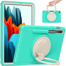 Load image into Gallery viewer, Shockproof TPU + PC Protective Case with 360 Degree Rotation Foldable Handle Grip Holder &amp; Pen Slot, For Samsung Galaxy Tab S8+ / Tab S8 Plus /  Tab S7 FE / Tab S7+/S7 FE 12.4 inch T970, For Samsung Galaxy Tab S8 / Galaxy Tab S7 870