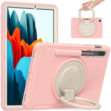 Load image into Gallery viewer, Shockproof TPU + PC Protective Case with 360 Degree Rotation Foldable Handle Grip Holder &amp; Pen Slot, For Samsung Galaxy Tab S8+ / Tab S8 Plus /  Tab S7 FE / Tab S7+/S7 FE 12.4 inch T970, For Samsung Galaxy Tab S8 / Galaxy Tab S7 870
