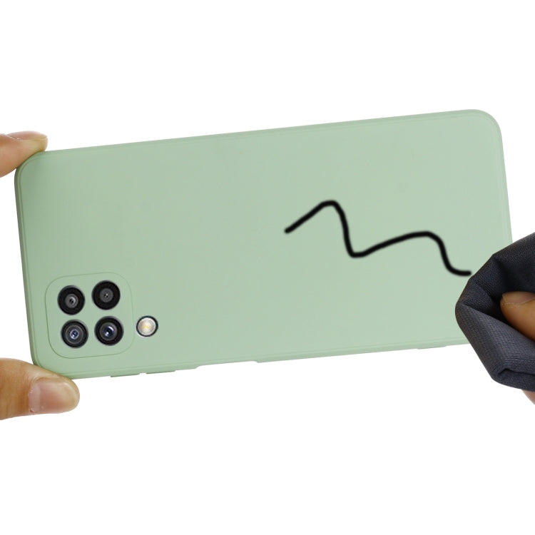 Solid Color Liquid Silicone Dropproof Full Coverage Protective Case, For Samsung Galaxy M32 4G Indian Version