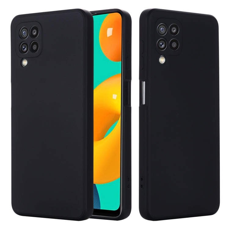 Solid Color Liquid Silicone Dropproof Full Coverage Protective Case, For Samsung Galaxy M32 4G Indian Version