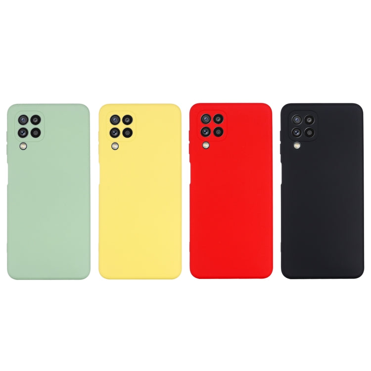 Solid Color Liquid Silicone Dropproof Full Coverage Protective Case, For Samsung Galaxy M32 4G Indian Version