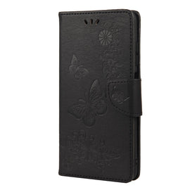 Vintage Embossed Floral Butterfly Pattern Horizontal Flip Leather Case with Card Slot & Holder & Wallet & Lanyard, For Samsung Galaxy A03s 164mm, For iPhone 13 mini, For iPhone 13, For iPhone 13 Pro, For iPhone 13 Pro Max