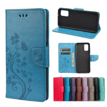 Load image into Gallery viewer, Butterfly Flower Pattern Horizontal Flip Leather Case with Holder &amp; Card Slots &amp; Wallet, For Samsung Galaxy A03s 164mm, For iPhone 13 mini, For iPhone 13, For iPhone 13 Pro, For iPhone 13 Pro Max