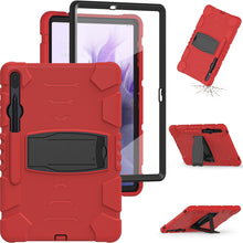 Load image into Gallery viewer, 3-Layer Protection Screen Frame + PC + Silicone Shockproof Combination Case with Holder, For Samsung Galaxy Tab S7+/S7 FE 12.4 inch