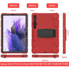 Load image into Gallery viewer, 3-Layer Protection Screen Frame + PC + Silicone Shockproof Combination Case with Holder, For Samsung Galaxy Tab S7+/S7 FE 12.4 inch