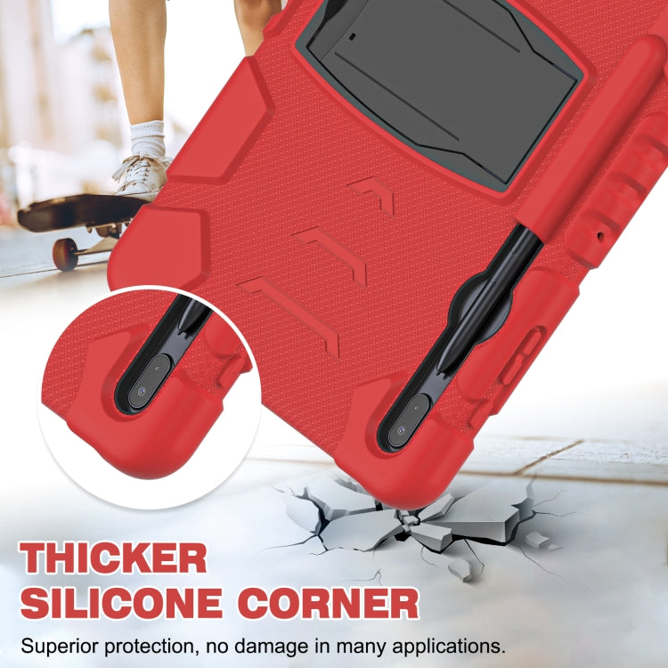 3-Layer Protection Screen Frame + PC + Silicone Shockproof Combination Case with Holder, For Samsung Galaxy Tab S7+/S7 FE 12.4 inch