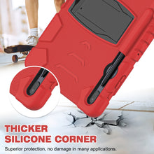 Load image into Gallery viewer, 3-Layer Protection Screen Frame + PC + Silicone Shockproof Combination Case with Holder, For Samsung Galaxy Tab S7+/S7 FE 12.4 inch