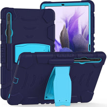 Load image into Gallery viewer, 3-Layer Protection Screen Frame + PC + Silicone Shockproof Combination Case with Holder, For Samsung Galaxy Tab S7+/S7 FE 12.4 inch
