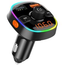 Load image into Gallery viewer, BC52 QC3.0 Fast Charging Car Colorful Atmosphere Light Bluetooth MP3 Player FM Transmitter, BC52