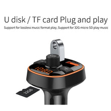 Load image into Gallery viewer, BC52 QC3.0 Fast Charging Car Colorful Atmosphere Light Bluetooth MP3 Player FM Transmitter, BC52
