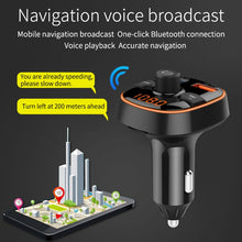 Load image into Gallery viewer, BC52 QC3.0 Fast Charging Car Colorful Atmosphere Light Bluetooth MP3 Player FM Transmitter, BC52