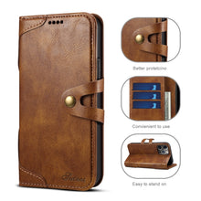Load image into Gallery viewer, Calf Texture Buckle Horizontal Flip Leather Case with Holder &amp; Card Slots &amp; Wallet, For iPhone 13 mini, For iPhone 13, For iPhone 13 Pro, For iPhone 13 Pro Max