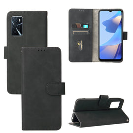 Solid Color Skin Feel Magnetic Buckle Horizontal Flip Calf Texture PU Leather Case with Holder & Card Slots & Wallet, For OPPO A16, For Samsung Galaxy M32 (Global), For Samsung Galaxy M32 (India), For Sharp Aquos Sense 6