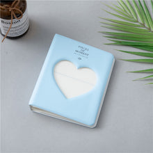 Load image into Gallery viewer, Hollow Heart 64 Pockets Photo Book Album Name Card Holder for Fujifilm Instax Mini 8 /7s /70 /25 /50s /90, Hollow Heart 64 Pockets Sky Blue, Hollow Heart 64 Pockets Light Mint, Hollow Heart 64 Pockets Pink, Hollow Heart 64 Pockets Light Purple