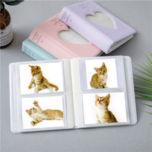 Load image into Gallery viewer, Hollow Heart 64 Pockets Photo Book Album Name Card Holder for Fujifilm Instax Mini 8 /7s /70 /25 /50s /90, Hollow Heart 64 Pockets Sky Blue, Hollow Heart 64 Pockets Light Mint, Hollow Heart 64 Pockets Pink, Hollow Heart 64 Pockets Light Purple