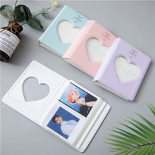 Load image into Gallery viewer, Hollow Heart 64 Pockets Photo Book Album Name Card Holder for Fujifilm Instax Mini 8 /7s /70 /25 /50s /90, Hollow Heart 64 Pockets Sky Blue, Hollow Heart 64 Pockets Light Mint, Hollow Heart 64 Pockets Pink, Hollow Heart 64 Pockets Light Purple
