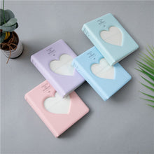 Load image into Gallery viewer, Hollow Heart 64 Pockets Photo Book Album Name Card Holder for Fujifilm Instax Mini 8 /7s /70 /25 /50s /90, Hollow Heart 64 Pockets Sky Blue, Hollow Heart 64 Pockets Light Mint, Hollow Heart 64 Pockets Pink, Hollow Heart 64 Pockets Light Purple