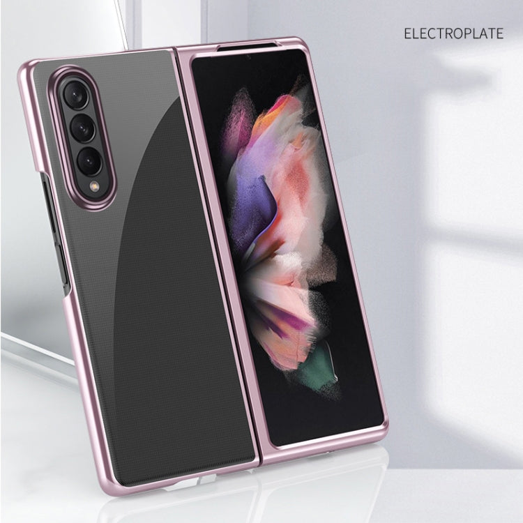 Electroplated Transparent Folding Case, For Samsung Galaxy Z Fold3 5G
