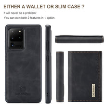 Load image into Gallery viewer, DG.MING M1 Series 3-Fold Multi Card Wallet  Back Cover Shockproof Case with Holder Function, For Samsung Galaxy S20 Ultra, For Samsung Galaxy S20+