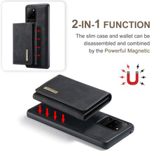 Load image into Gallery viewer, DG.MING M1 Series 3-Fold Multi Card Wallet  Back Cover Shockproof Case with Holder Function, For Samsung Galaxy S20 Ultra, For Samsung Galaxy S20+