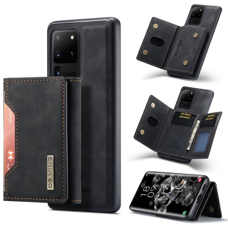 DG.MING M2 Series 3-Fold Multi Card Bag Back Cover Shockproof Case with Wallet & Holder Function