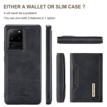 Load image into Gallery viewer, DG.MING M2 Series 3-Fold Multi Card Bag Back Cover Shockproof Case with Wallet &amp; Holder Function
