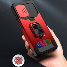 Load image into Gallery viewer, Sliding Camera Cover Design PC + TPU Shockproof Case with Ring Holder &amp; Card Slot, For Samsung Galaxy A32 4G