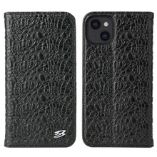 Load image into Gallery viewer, Fierre Shann Crocodile Texture Magnetic Horizontal Flip Genuine Leather Case with Holder &amp; Card Slot, For iPhone 13 mini, For iPhone 13, For iPhone 13 Pro, For iPhone 13 Pro Max