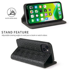 Load image into Gallery viewer, Fierre Shann Crocodile Texture Magnetic Horizontal Flip Genuine Leather Case with Holder &amp; Card Slot, For iPhone 13 mini, For iPhone 13, For iPhone 13 Pro, For iPhone 13 Pro Max