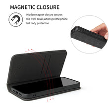 Load image into Gallery viewer, Fierre Shann Crocodile Texture Magnetic Horizontal Flip Genuine Leather Case with Holder &amp; Card Slot, For iPhone 13 mini, For iPhone 13, For iPhone 13 Pro, For iPhone 13 Pro Max