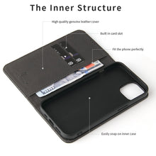 Load image into Gallery viewer, Fierre Shann Crocodile Texture Magnetic Horizontal Flip Genuine Leather Case with Holder &amp; Card Slot, For iPhone 13 mini, For iPhone 13, For iPhone 13 Pro, For iPhone 13 Pro Max