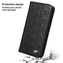 Load image into Gallery viewer, Fierre Shann Crocodile Texture Magnetic Horizontal Flip Genuine Leather Case with Holder &amp; Card Slot, For iPhone 13 mini, For iPhone 13, For iPhone 13 Pro, For iPhone 13 Pro Max