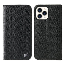 Load image into Gallery viewer, Fierre Shann Crocodile Texture Magnetic Horizontal Flip Genuine Leather Case with Holder &amp; Card Slot, For iPhone 13 mini, For iPhone 13, For iPhone 13 Pro, For iPhone 13 Pro Max