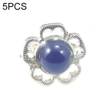Load image into Gallery viewer, 5 PCS Temperature Sensitive Discoloration Adjustable Open Ring, Heart Gem, Straw Hat Sun Shield, Big Starfish, Big Heart Gem, Dolphin Holding Ball, Guitar, Plum Blossom Gem, Clover, Four-leaf Clover, Four-leaf Flower Gems, Sun Gem, Little Dinosaur, Faw...