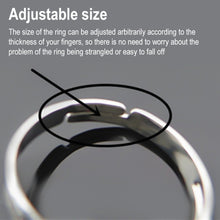 Load image into Gallery viewer, 5 PCS Temperature Sensitive Discoloration Adjustable Open Ring, Heart Gem, Straw Hat Sun Shield, Big Starfish, Big Heart Gem, Dolphin Holding Ball, Guitar, Plum Blossom Gem, Clover, Four-leaf Clover, Four-leaf Flower Gems, Sun Gem, Little Dinosaur, Faw...