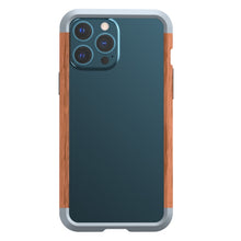 Load image into Gallery viewer, R-JUST Shockproof Iron + Wood Bumper Protective Case, For iPhone 13 Pro Max