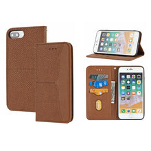 Load image into Gallery viewer, Woven Texture Stitching Magnetic Horizontal Flip PU Leather Case with Holder &amp; Card Slots &amp; Wallet &amp; Lanyard, For iPhone 8 Plus / 7 Plus, For iPhone 11, For iPhone 11 Pro, For iPhone 11 Pro Max, For iPhone 12 / 12 Pro, For iPhone 12 Pro Max            ...