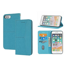 Load image into Gallery viewer, Woven Texture Stitching Magnetic Horizontal Flip PU Leather Case with Holder &amp; Card Slots &amp; Wallet &amp; Lanyard, For iPhone 8 Plus / 7 Plus, For iPhone 11, For iPhone 11 Pro, For iPhone 11 Pro Max, For iPhone 12 / 12 Pro, For iPhone 12 Pro Max            ...