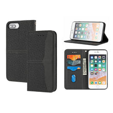 Load image into Gallery viewer, Woven Texture Stitching Magnetic Horizontal Flip PU Leather Case with Holder &amp; Card Slots &amp; Wallet &amp; Lanyard, For iPhone 8 Plus / 7 Plus, For iPhone 11, For iPhone 11 Pro, For iPhone 11 Pro Max, For iPhone 12 / 12 Pro, For iPhone 12 Pro Max            ...