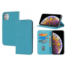 Load image into Gallery viewer, Woven Texture Stitching Magnetic Horizontal Flip PU Leather Case with Holder &amp; Card Slots &amp; Wallet &amp; Lanyard, For iPhone 8 Plus / 7 Plus, For iPhone 11, For iPhone 11 Pro, For iPhone 11 Pro Max, For iPhone 12 / 12 Pro, For iPhone 12 Pro Max            ...