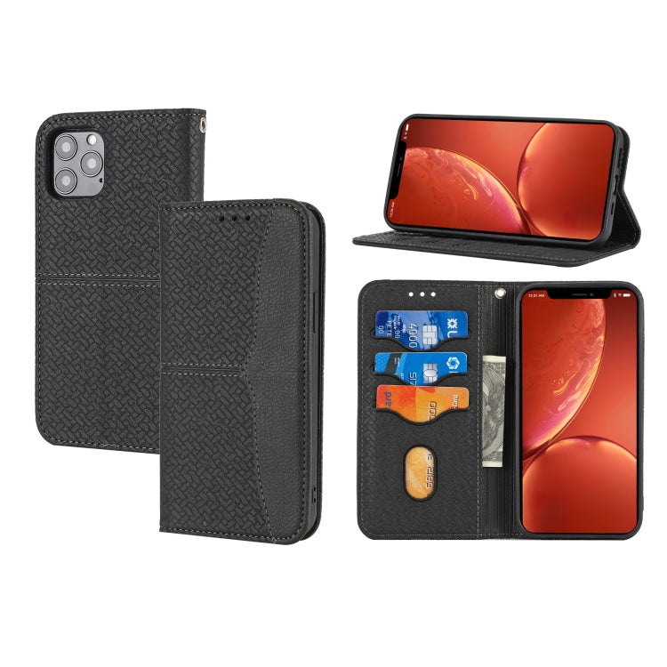 Woven Texture Stitching Magnetic Horizontal Flip PU Leather Case with Holder & Card Slots & Wallet & Lanyard, For iPhone 8 Plus / 7 Plus, For iPhone 11, For iPhone 11 Pro, For iPhone 11 Pro Max, For iPhone 12 / 12 Pro, For iPhone 12 Pro Max            ...