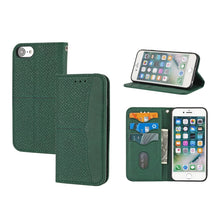 Load image into Gallery viewer, Woven Texture Stitching Magnetic Horizontal Flip PU Leather Case with Holder &amp; Card Slots &amp; Wallet &amp; Lanyard, For iPhone 13 Pro, For iPhone 13 Pro Max, For iPhone SE 2022 / SE 2020 / 8 / 7, For iPhone XR, For iPhone X / XS, For iPhone XS Max