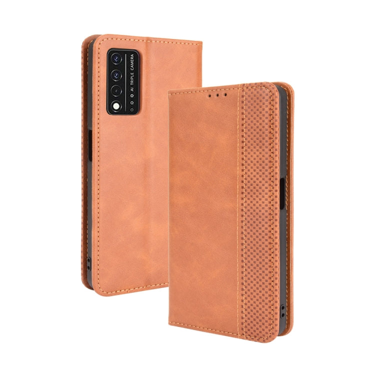 Magnetic Buckle Retro Crazy Horse Texture Horizontal Flip Leather Case with Holder & Card Slots & Photo Frame, For ZTE Blade A51, For ZTE Blade A71, For T-Mobile REVVL V+ 5G, For Infinix Hot 10s / 10s NFC / 10T, For Infinix Note 10 Pro / 10 Pro NFC    ...