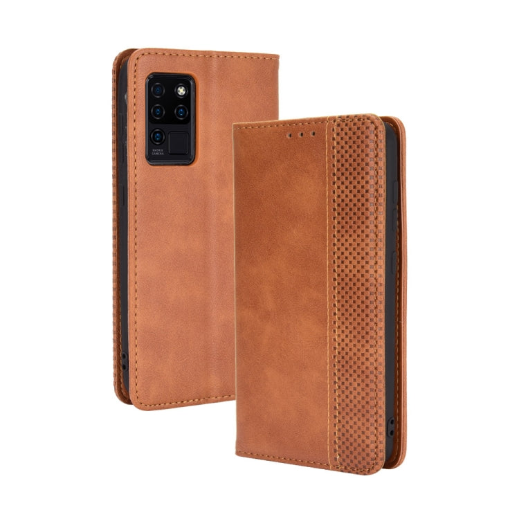 Magnetic Buckle Retro Crazy Horse Texture Horizontal Flip Leather Case with Holder & Card Slots & Photo Frame, For ZTE Blade A51, For ZTE Blade A71, For T-Mobile REVVL V+ 5G, For Infinix Hot 10s / 10s NFC / 10T, For Infinix Note 10 Pro / 10 Pro NFC    ...