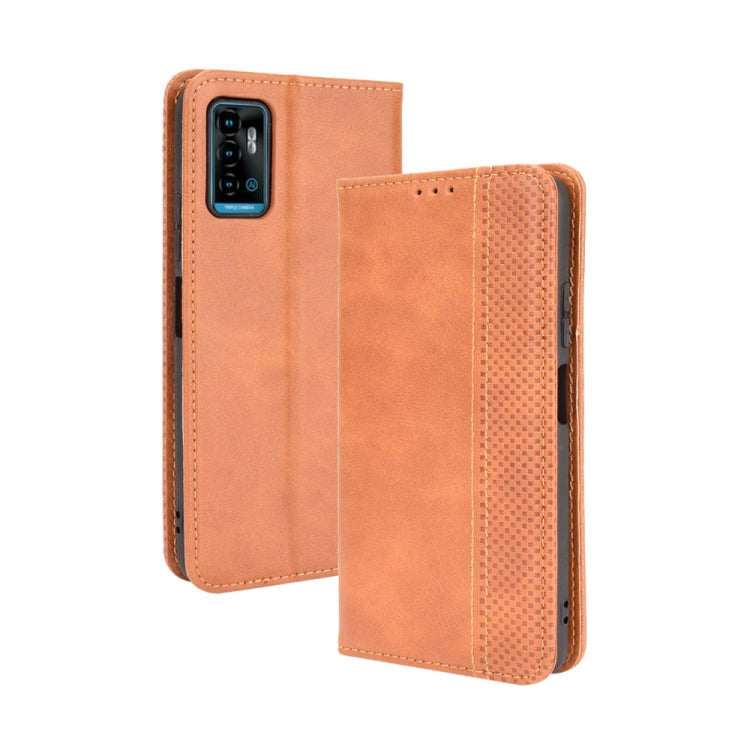 Magnetic Buckle Retro Crazy Horse Texture Horizontal Flip Leather Case with Holder & Card Slots & Photo Frame, For ZTE Blade A51, For ZTE Blade A71, For T-Mobile REVVL V+ 5G, For Infinix Hot 10s / 10s NFC / 10T, For Infinix Note 10 Pro / 10 Pro NFC    ...