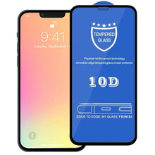 Load image into Gallery viewer, 9H 10D Full Screen Tempered Glass Screen Protector, For iPhone 13 mini  (Black) (1 PC), For iPhone 13 / 13 Pro  (Black) (1 PC), For iPhone 14 Plus / 13 Pro Max (Black) (1 PC)