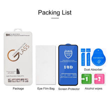 Load image into Gallery viewer, 9H 10D Full Screen Tempered Glass Screen Protector, For iPhone 13 mini  (Black) (1 PC), For iPhone 13 / 13 Pro  (Black) (1 PC), For iPhone 14 Plus / 13 Pro Max (Black) (1 PC)